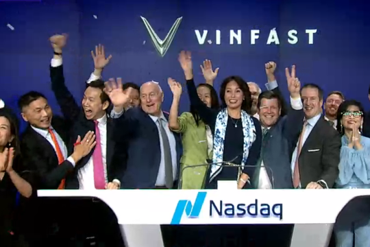 VinFast chính thức niêm yết trên sàn chứng khoán Nasdaq, giá trị vốn hóa hơn 23 tỷ USD