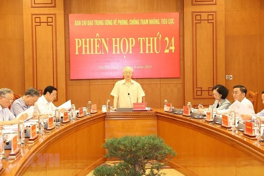 Tổng Bí thư chủ trì Phiên họp thứ 24 Ban Chỉ đạo Trung ương về phòng, chống tham nhũng, tiêu cực
