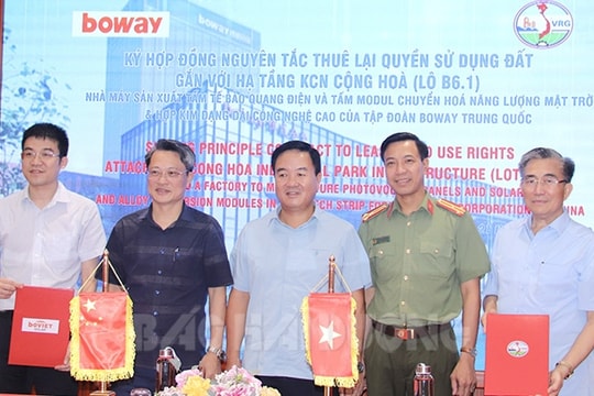 Tập đoàn Boway đầu tư 350 triệu USD vào khu công nghiệp Cộng Hoà