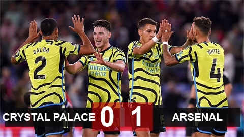 Chơi thiếu người, Arsenal chật vật đánh bại Crystal Palace