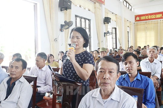 Người dân An Sơn (Nam Sách) kiến nghị nhiều vấn đề giáo dục, môi trường