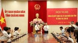 Quảng Ninh công bố quyết định về việc điều động, bổ nhiệm chức vụ Trưởng Ban Quản lý Vịnh Hạ Long