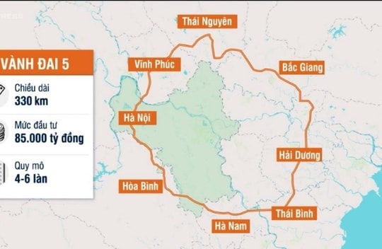 Gần 53km đường Vành đai 5 Vùng Thủ đô đi qua 7 địa phương của Hải Dương 