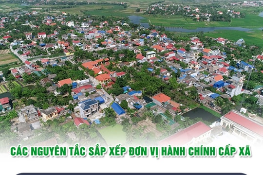 [Đồ họa] Các nguyên tắc sắp xếp đơn vị hành chính cấp xã