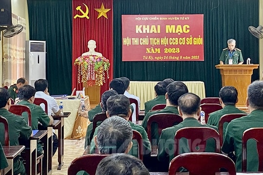 Tứ Kỳ lần đầu tổ chức thi Chủ tịch Hội Cựu chiến binh cơ sở giỏi