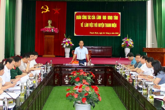 Tháo gỡ khó khăn về giải phóng mặt bằng, đầu tư công, đất đai cho huyện Thanh Miện