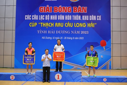 Câu lạc bộ Tân Hưng nhất toàn đoàn Giải bóng bàn các câu lạc bộ nhà văn hóa thôn, khu dân cư