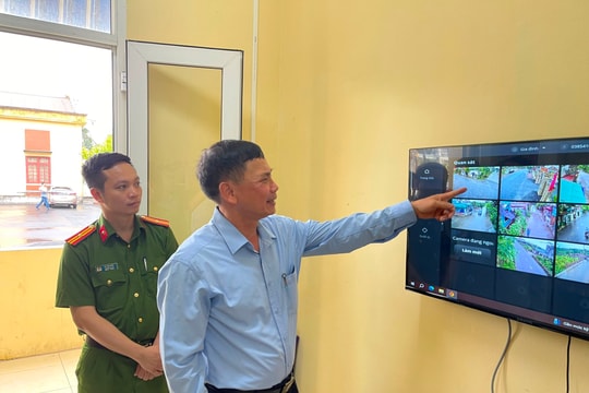 Xã đầu tiên xây dựng mô hình "Camera an ninh" ở Thanh Hà