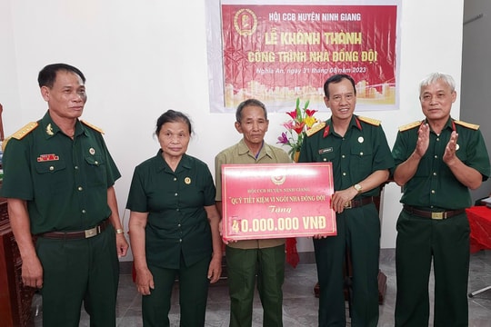 Hỗ trợ xây, sửa nhà cho cựu chiến binh