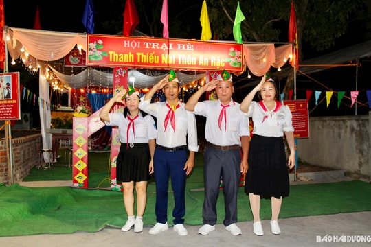 Độc đáo trại hè trở về tuổi thơ ở xã Hồng Dụ