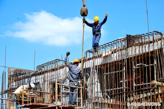 Cận cảnh công trường thi công nút giao cao tốc Hà Nội - Hải Phòng tại Bình Giang
