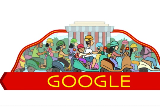 Google Doodle chào mừng ngày Quốc khánh Việt Nam