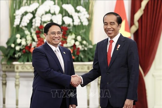 Thủ tướng Phạm Minh Chính hội kiến Tổng thống Indonesia Joko Widodo