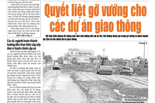 Xem gì trên báo Hải Dương ngày 6/9?