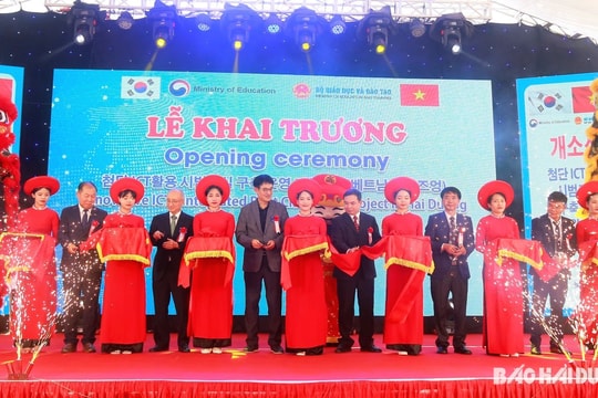 Khai trương lớp học sáng tạo ứng dụng công nghệ thông tin đầu tiên tại Hải Dương