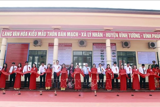 Khánh thành khu thiết chế Làng văn hóa kiểu mẫu tại Vĩnh Phúc
