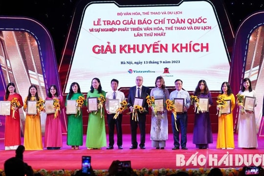 Báo Hải Dương đoạt giải báo chí toàn quốc về phát triển văn hóa, thể thao và du lịch