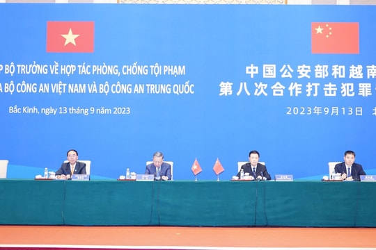 Việt Nam-Trung Quốc tăng cường hợp tác phòng, chống tội phạm