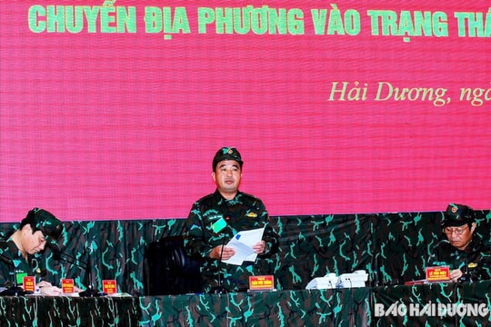 Hải Dương khai mạc diễn tập khu vực phòng thủ tỉnh năm 2023