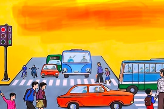 Hướng dẫn học sinh đi đường an toàn