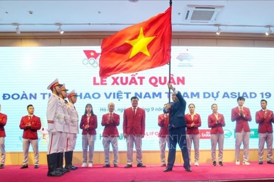 Lễ xuất quân đoàn Thể thao Việt Nam tham dự ASIAD 19