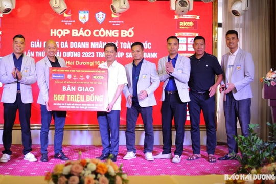 Hải Dương đăng cai Giải bóng đá doanh nhân trẻ toàn quốc lần thứ VI 