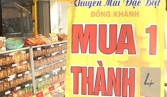 Bánh Trung thu mua 1 tặng 4, là tặng bao nhiêu?