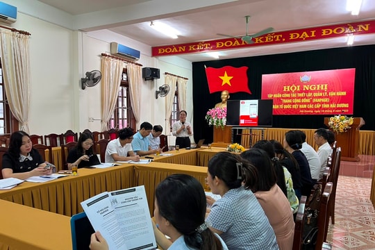 100% Ủy ban MTTQ cấp huyện ở Hải Dương có "Trang cộng đồng" 