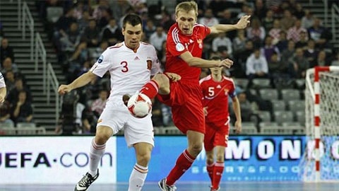 Đội tuyển futsal Nga bất ngờ bị Câu lạc bộ Việt Nam sút thủng lưới