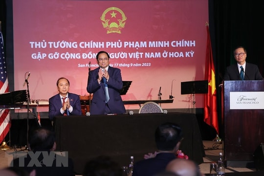 Thủ tướng Phạm Minh Chính gặp gỡ cộng đồng người Việt Nam tại Hoa Kỳ