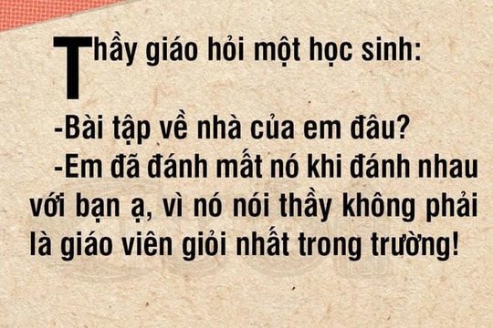 Tình huống khó xử của ông thầy giỏi nhất trường