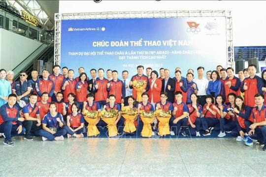 Đoàn Thể thao Việt Nam lên đường tranh tài tại ASIAD 19
