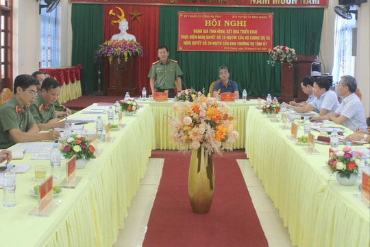 Bình Giang xây dựng lực lượng công an điển hình, kiểu mẫu về an ninh trật tự