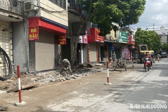 Thanh Hà đầu tư hơn 8,5 tỷ đồng cải tạo, sửa chữa vỉa hè thị trấn