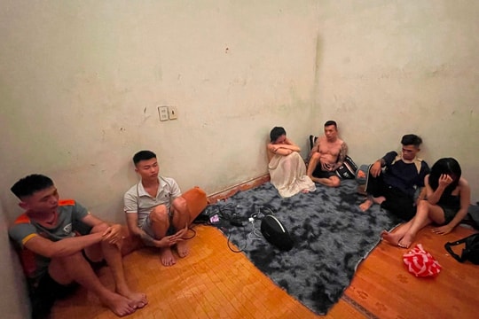 Công an Ninh Giang phát hiện 7 đối tượng bay lắc lúc nửa đêm ở Ứng Hòe