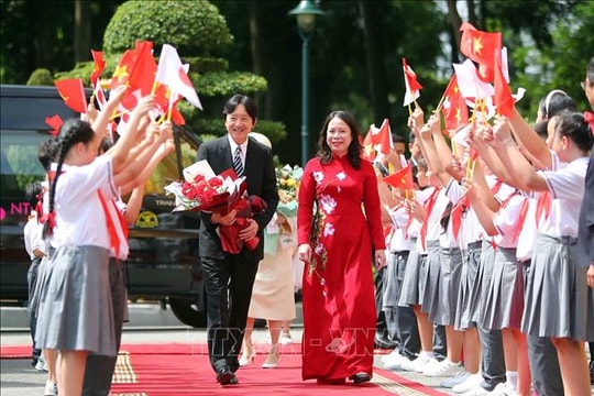 Phó Chủ tịch nước Võ Thị Ánh Xuân chủ trì Lễ đón và hội đàm với Hoàng Thái tử Nhật Bản