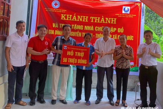 Khánh thành nhà “chữ thập đỏ” cho hộ nghèo ở xã Minh Đức