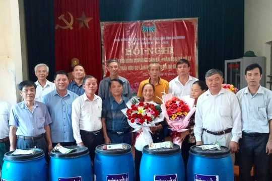 Thanh Miện xây dựng mô hình điểm phân loại rác thải tại nguồn
