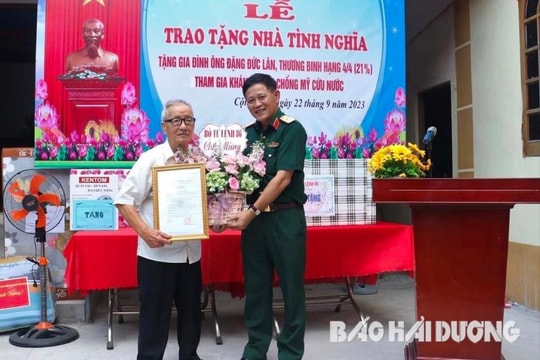 Bộ Tư lệnh 86 bàn giao nhà tình nghĩa cho thương binh