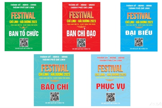 1.200 phù hiệu gắn mã QR phục vụ Festival Chí Linh-Hải Dương 2023