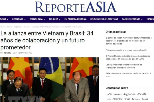 Tương lai đầy hứa hẹn của quan hệ hợp tác Việt Nam-Brazil