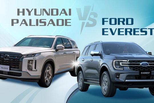 Xe SUV giá khoảng 1,5 tỷ đồng, chọn Hyundai Palisade hay Ford Everest?