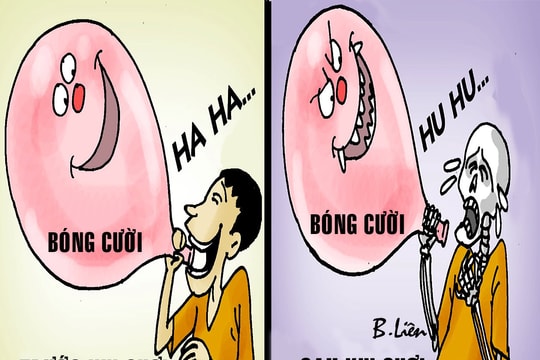Cười ra nước mắt vì bóng cười