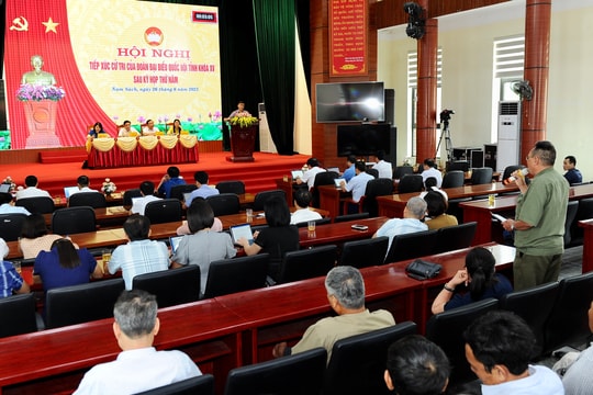 Đoàn Đại biểu Quốc hội tỉnh Hải Dương tiếp xúc cử tri tại 5 huyện
