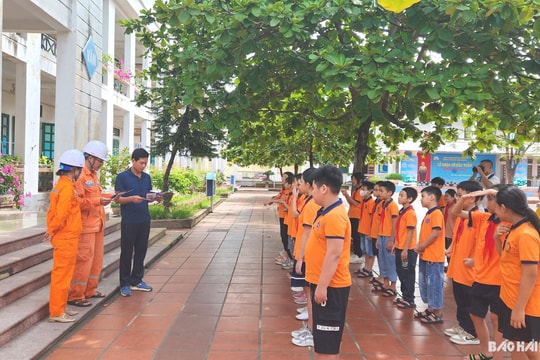 Điện lực TP Hải Dương quan tâm tuyên truyền an toàn điện trong trường học