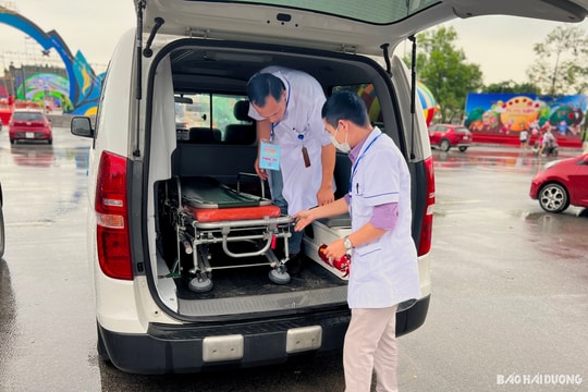 Hàng chục nhân viên y tế tham gia phục vụ hai sự kiện văn hoá lớn ở TP Chí Linh