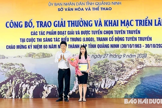 2 tác giả Hải Dương đoạt giải Cuộc thi sáng tác logo, tranh cổ động tỉnh Quảng Ninh
