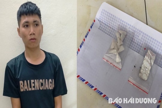 Thanh niên giấu heroin trong thùng gạo