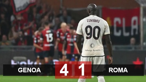 Genoa 4-1 Roma: Mourinho lâm nguy