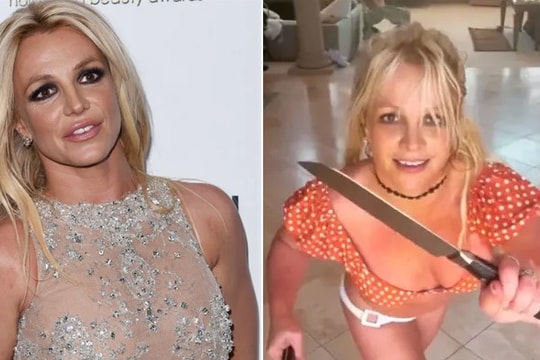 Britney Spears bị cảnh sát hỏi thăm sau khi đăng video múa dao lên mạng